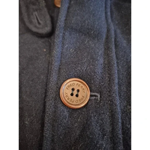 Fred Perry Wool Field Men's Jacket - Blue - 100% Wool